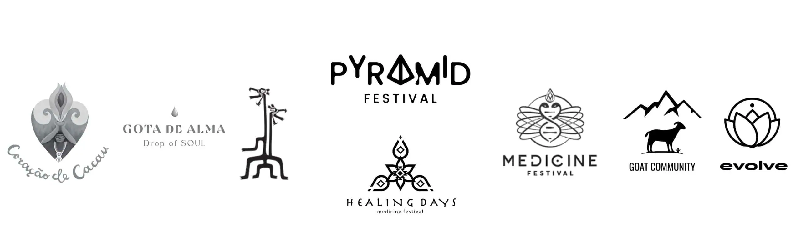 Coração de Cacau, Gota de Alma, Pyramid Festival, Healing Days, Medicine Festival, Goat Community, Evolve